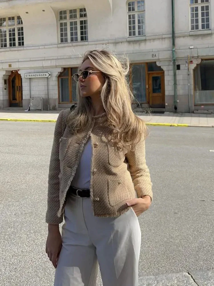 Marie | Elegante Tweed-Weste Mit Taillierter Silhouette