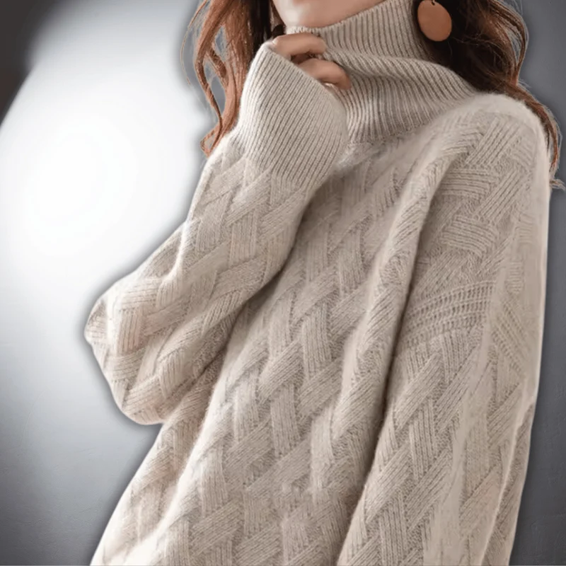 Luisa | Oversize Rollkragenpullover Mit Weichem Tragekomfort