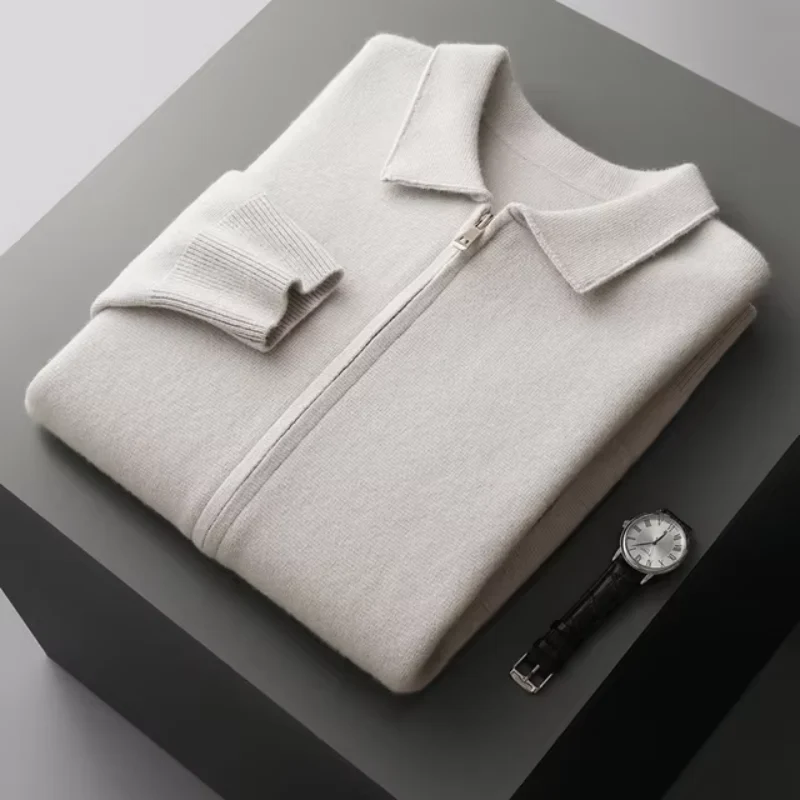 David | Moderne und Elegante Herren Strickjacke mit Reißverschluss