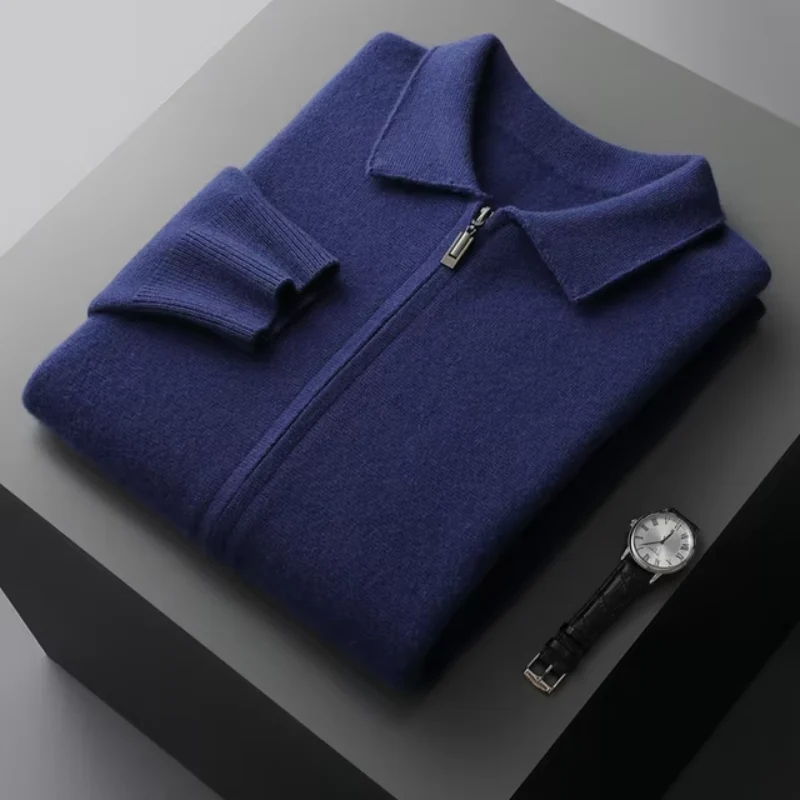 David | Moderne und Elegante Herren Strickjacke mit Reißverschluss