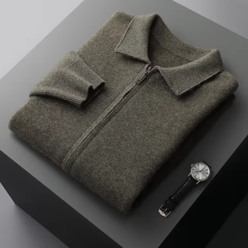 David | Moderne und Elegante Herren Strickjacke mit Reißverschluss