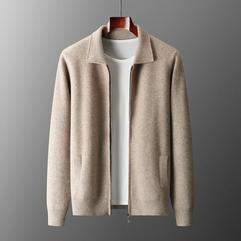 David | Moderne und Elegante Herren Strickjacke mit Reißverschluss