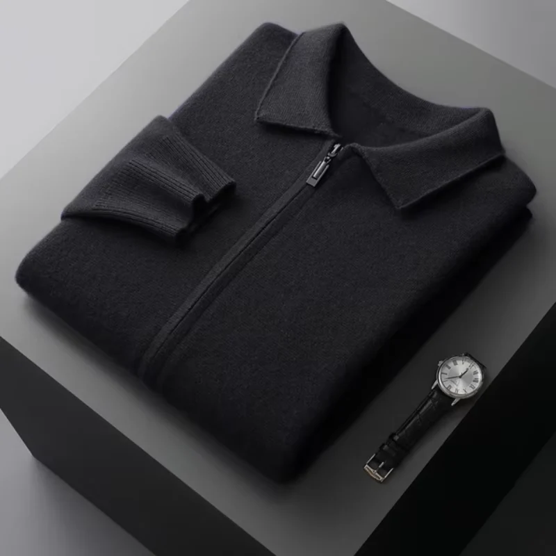 David | Moderne und Elegante Herren Strickjacke mit Reißverschluss