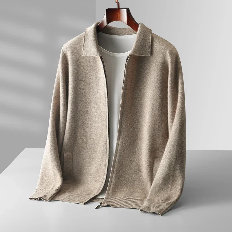 David | Moderne und Elegante Herren Strickjacke mit Reißverschluss