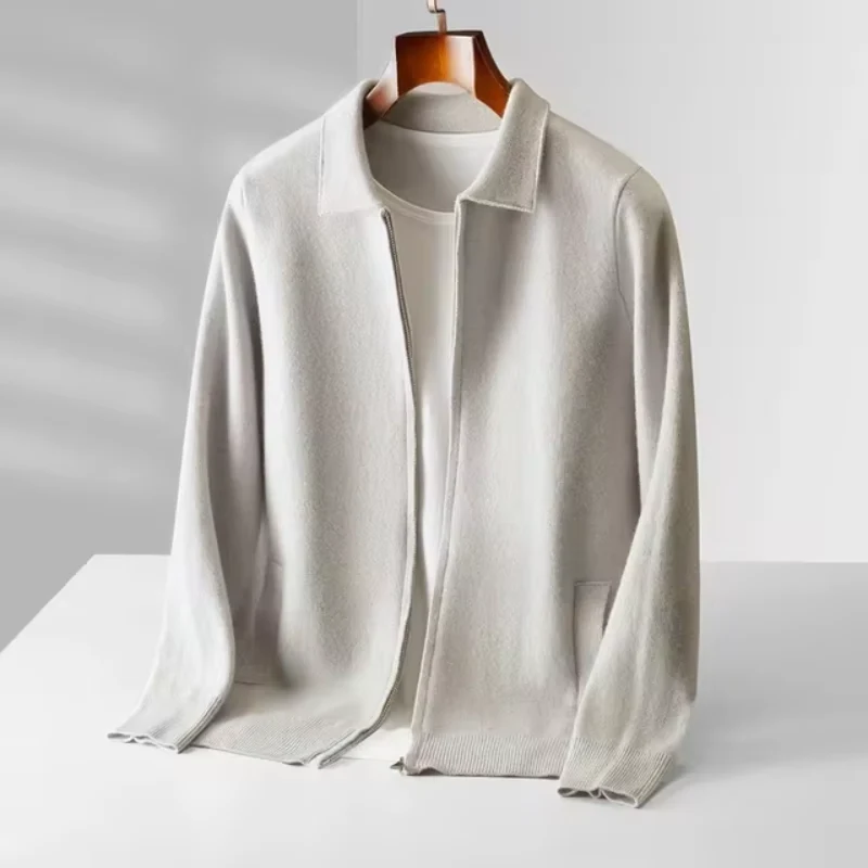 David | Moderne und Elegante Herren Strickjacke mit Reißverschluss