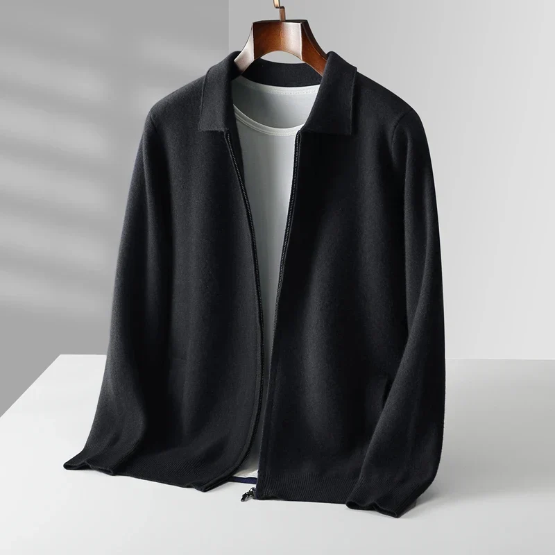 David | Moderne und Elegante Herren Strickjacke mit Reißverschluss