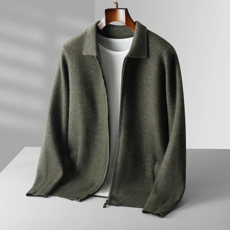 David | Moderne und Elegante Herren Strickjacke mit Reißverschluss