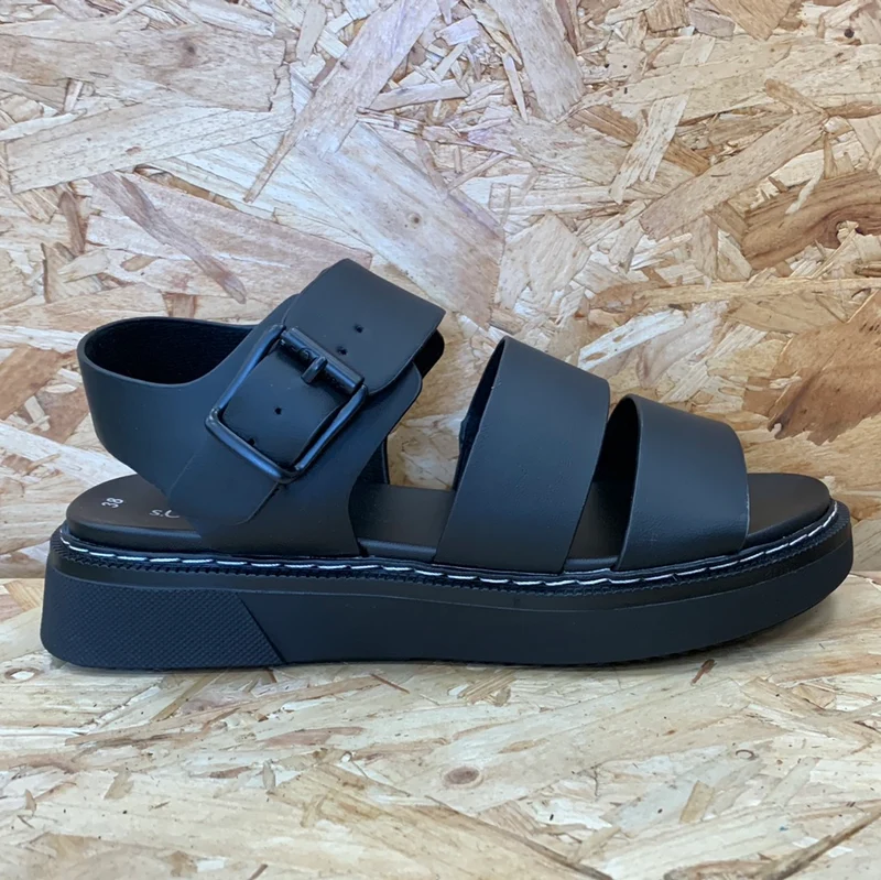 S. Oliver Damenmode-Sandalen - Schwarz
