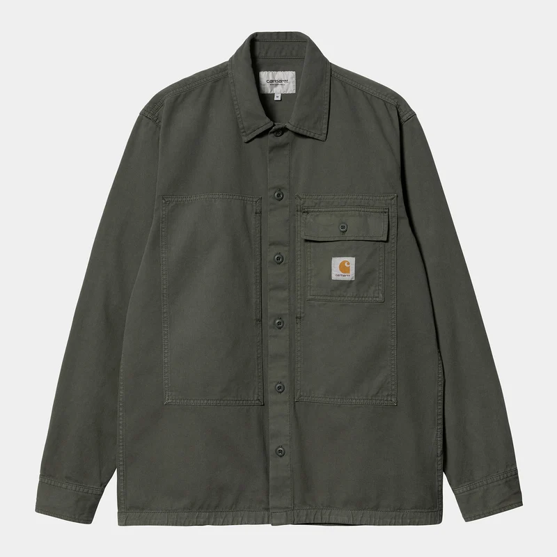 Carhartt WIP Charter-Hemd für Herren mit langen Ärmeln - Buchsbaum
