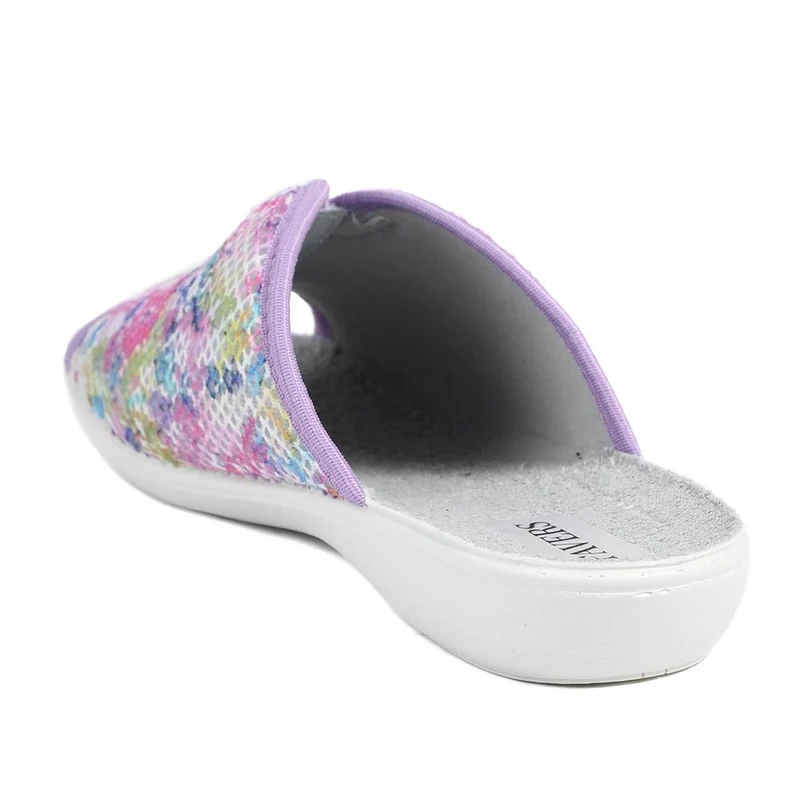 Comfort Slip On Mule Slippers - ADA43003 / 329 293 - Purple Multi