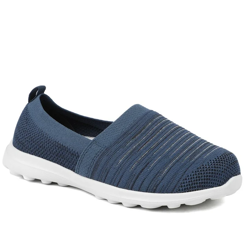 EasyFit Extra Wide Memory Foam Slip-Ons - JOVIE / 329 058 - Navy