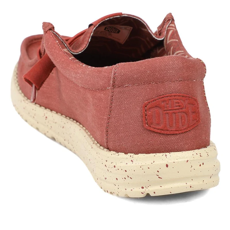 HeyDude Wally Stretch Canvas Shoes - GARD43501 / 329 354 - Red