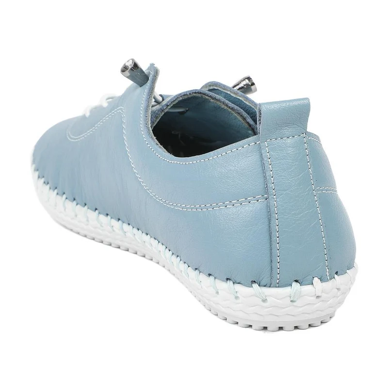 Leather Slip-On Trainers - GOKH37009 / 323 581 - Denim