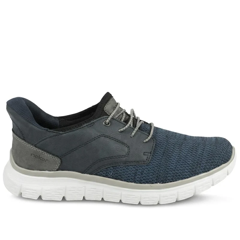 Rieker Bungee Lace Slip On Trainers - RKR43571 / 328 776 - Navy