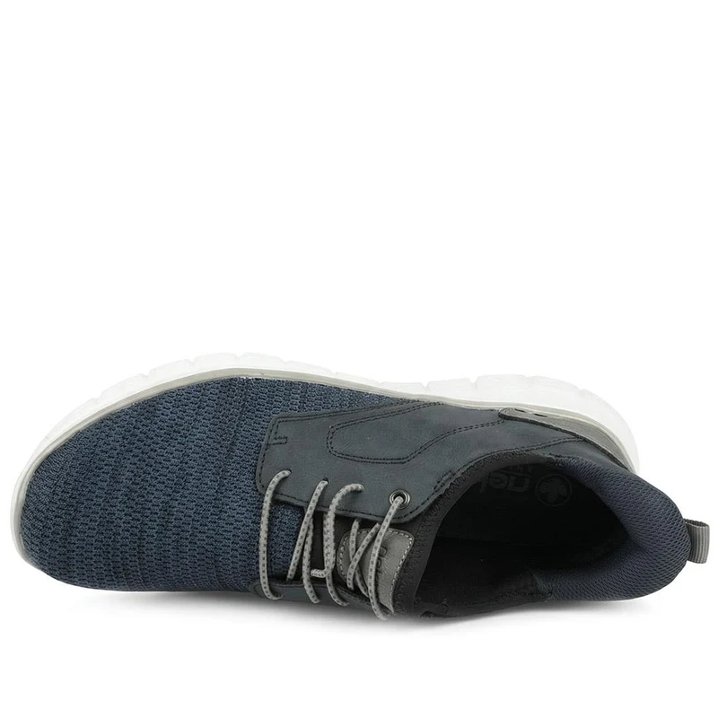 Rieker Bungee Lace Slip On Trainers - RKR43571 / 328 776 - Navy