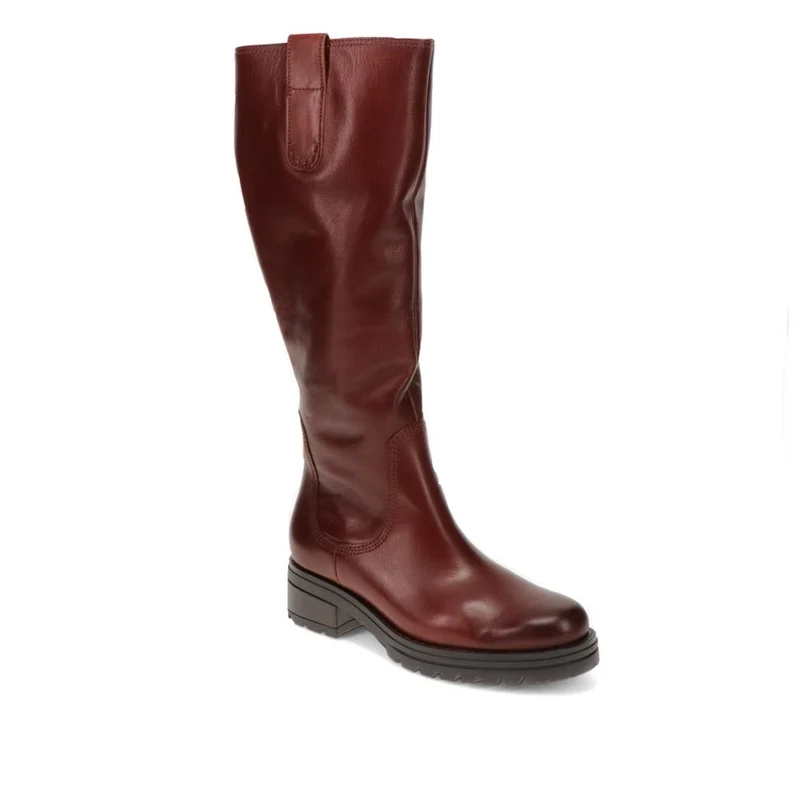 Sadberge Leather Block-Heeled Long Boots - GAB40517 / 325 891