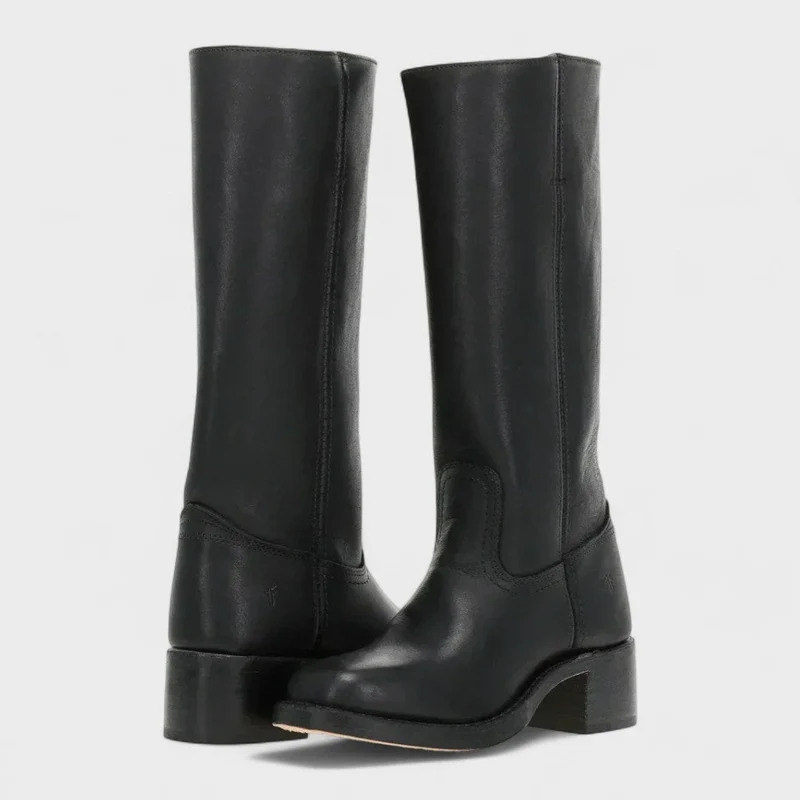 Theresa | Elegante Und Klassische Kniehohe Damenstiefel Im Reitstil