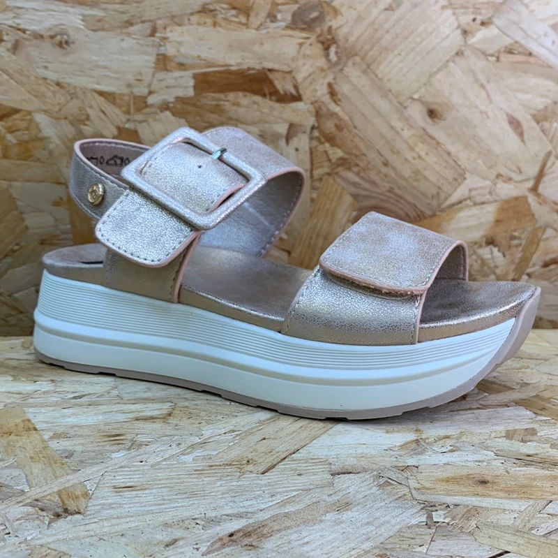 Xti Mode-Plateau-Sandalen für Damen – Nude