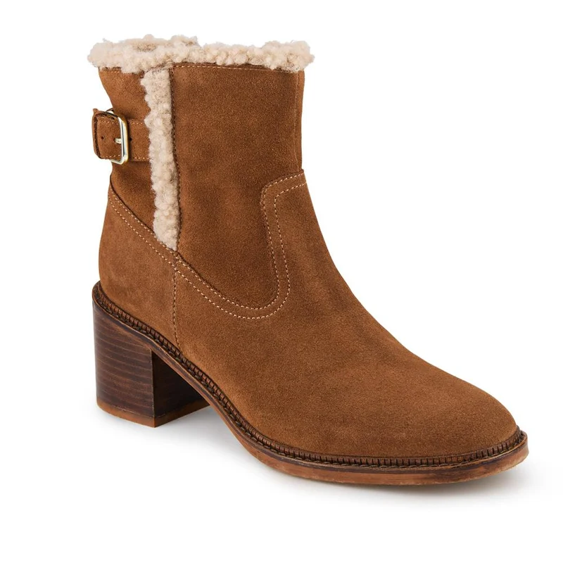 Mavis Leather Buckled Ankle Boots - MAVIS / 327 862