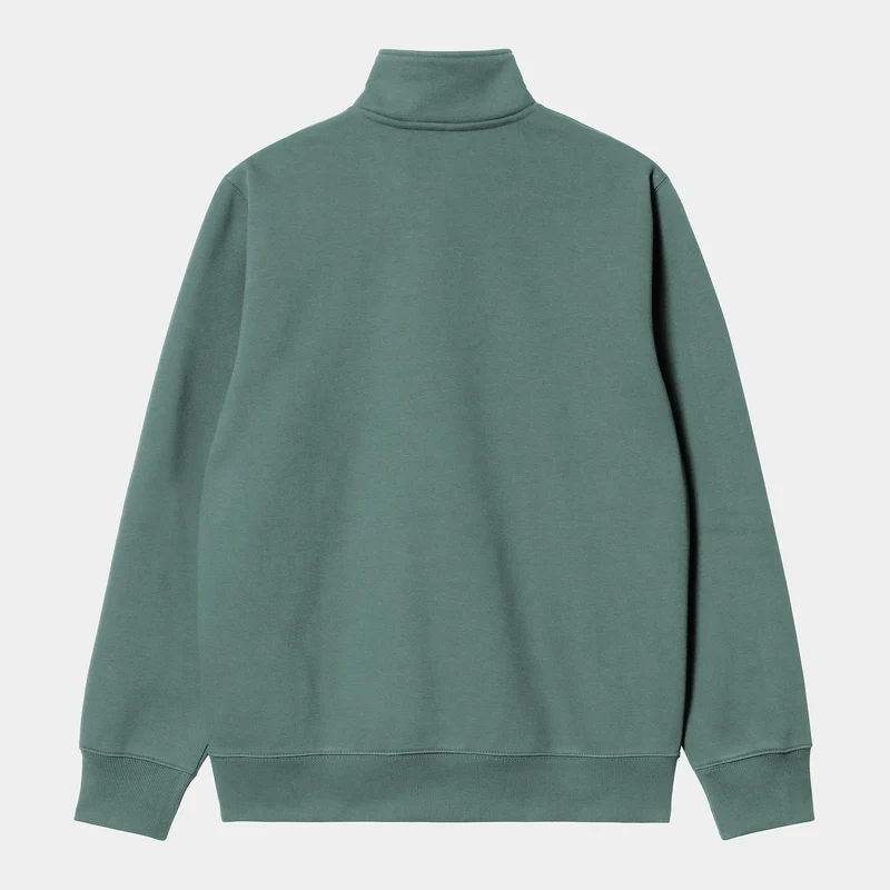 Carhartt WIP Sweat-Top mit Reißverschluss für Herren Chase Neck - Silberne Kiefer