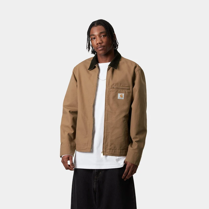 Carhartt WIP Detroit Sommerjacke für Herren - Hamilton Brown / Tobacco Rinsed