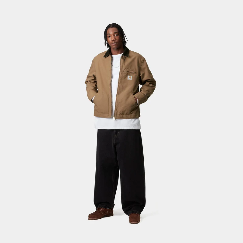 Carhartt WIP Detroit Sommerjacke für Herren - Hamilton Brown / Tobacco Rinsed