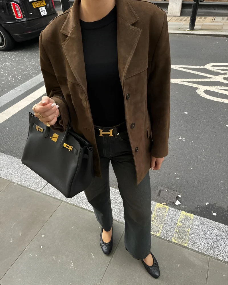 Heike | Eleganter Und Stilvoller Suede Blazer
