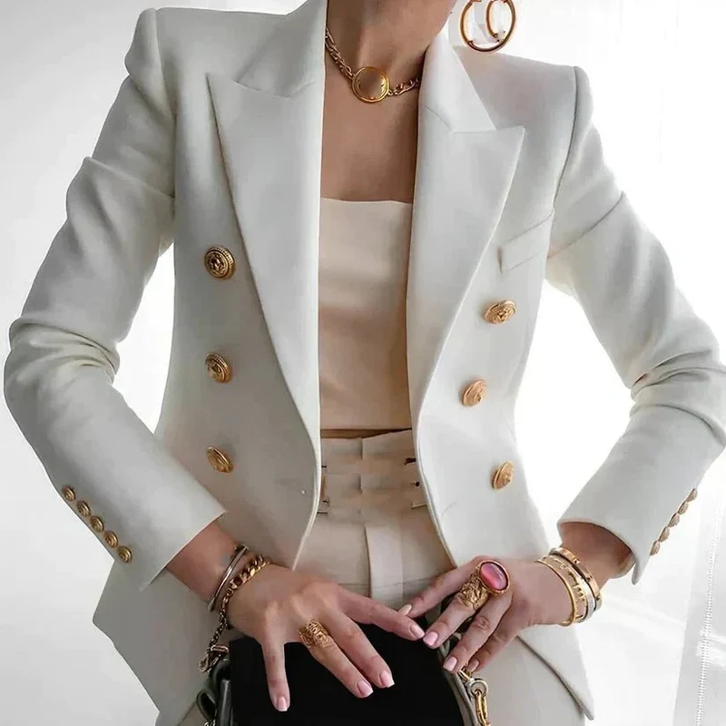 Barbara | Klassischer Zweireihiger Blazer