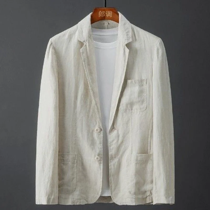 Kristian | Luftiger Und Klassischer Herren Leinen Blazer