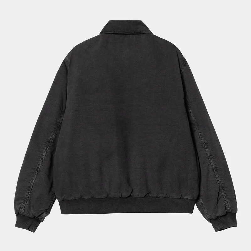 Carhartt WIP Herren Stanton Stone Dyed Jacke - Schwarz