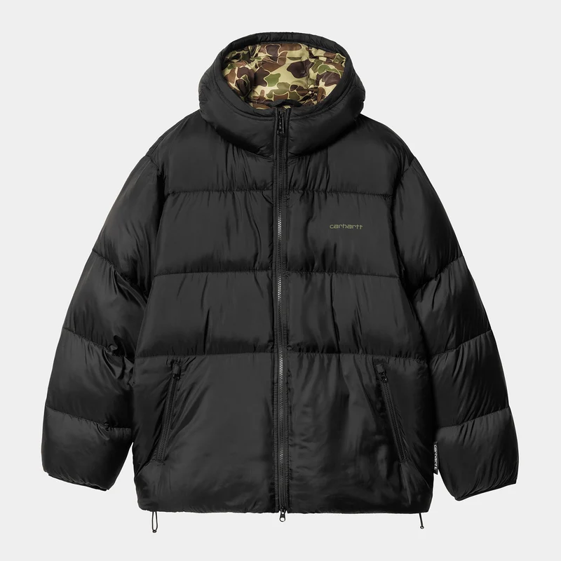 Carhartt WIP Herren Toronto Jacke - Schwarz / Camouflage Duck Green