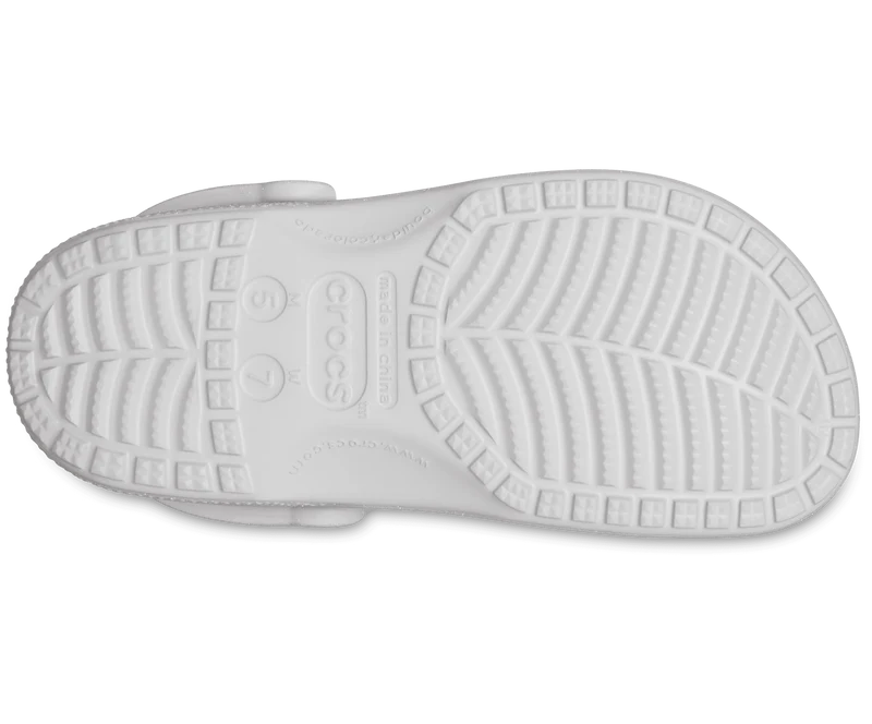 Crocs Unisex Klassischer Glitzer-Clog - Silber
