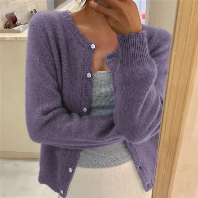 Doreen | Weiche Strickjacke Mit Knopfleiste Für Damen