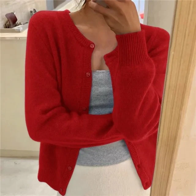 Doreen | Weiche Strickjacke Mit Knopfleiste Für Damen