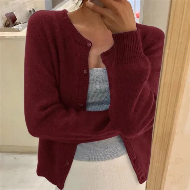 Doreen | Weiche Strickjacke Mit Knopfleiste Für Damen