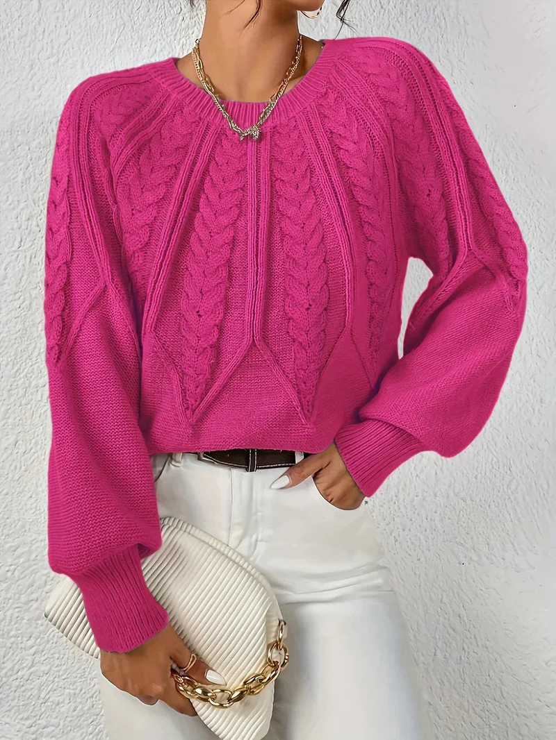 Daniela | Eleganter Zopfmuster-Pullover Für Damen