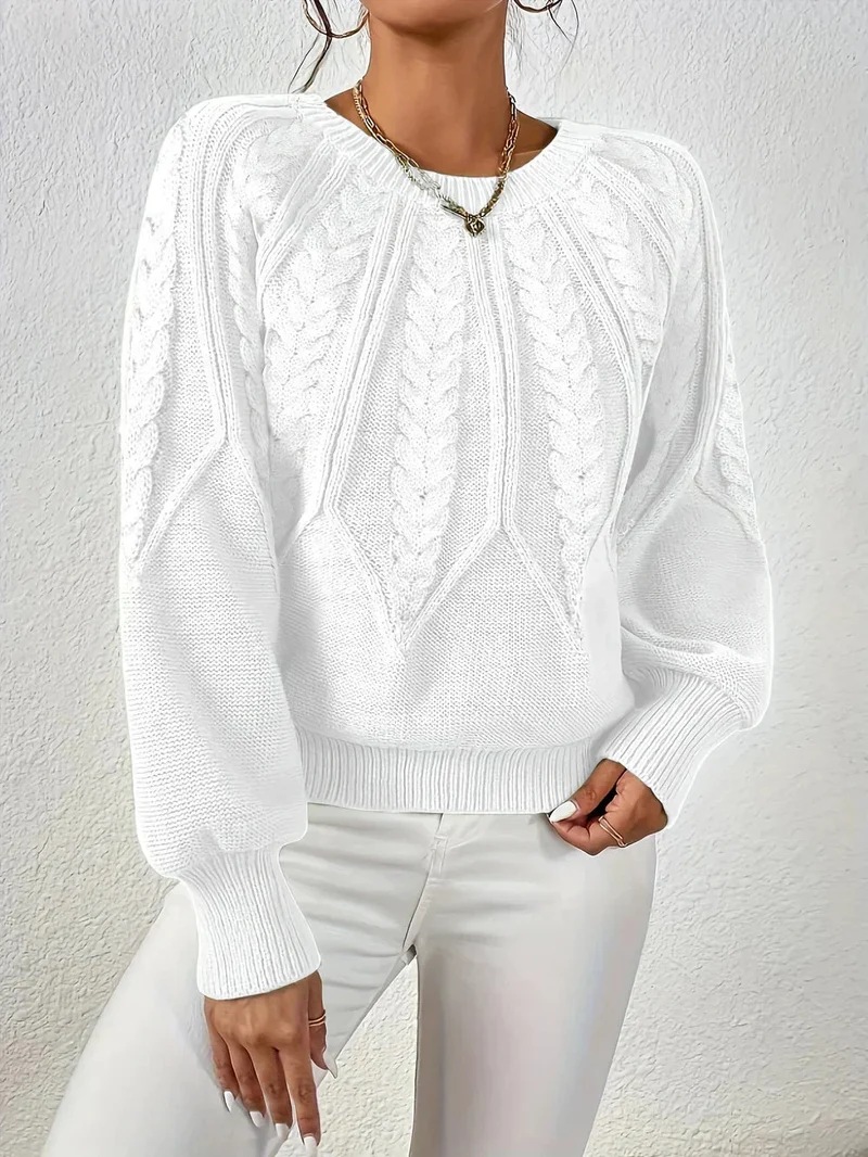 Daniela | Eleganter Zopfmuster-Pullover Für Damen