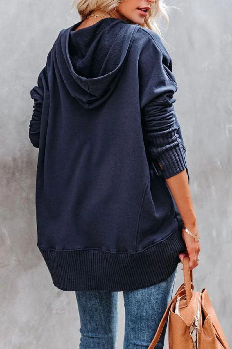 Rosalie | Lässiger Damen-Kapuzen Sweateshirt Mit Langem Schnitt