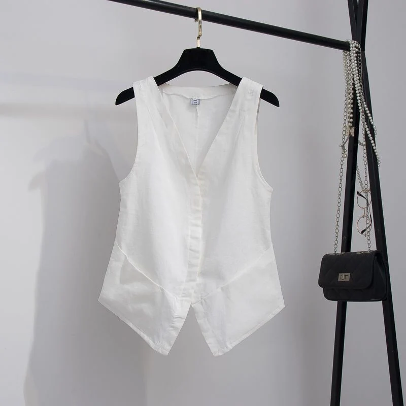 Ursula | Elegante Und Luftige Leinenweste Für Damen