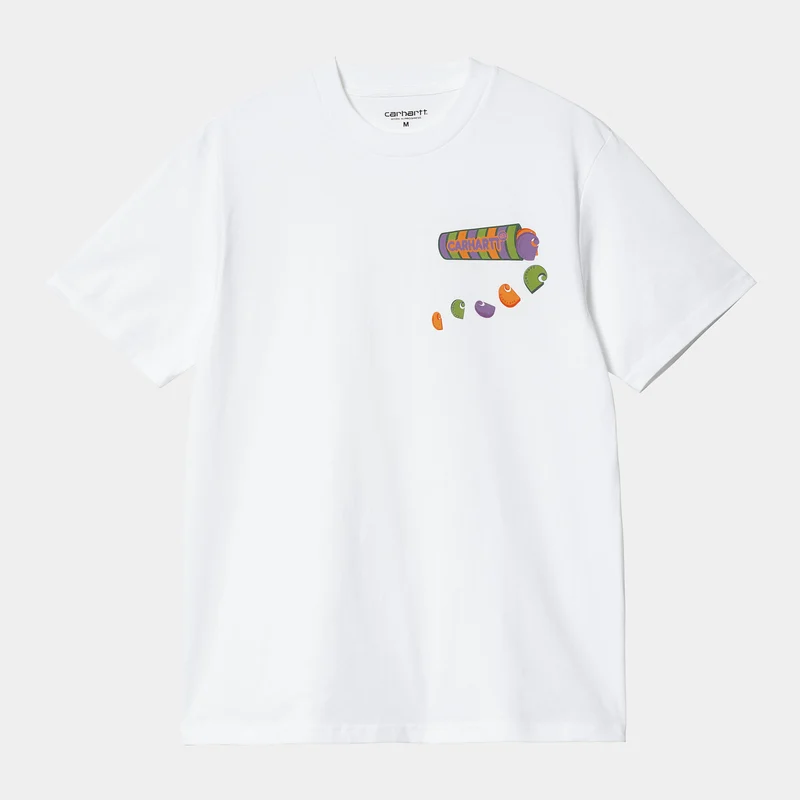 Carhartt WIP Kurzarm-T-Shirt mit Frolo-Flagge für Herren - Weiß