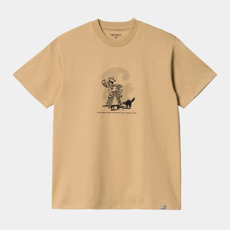 Carhartt WIP Lucky Painter T-Shirt aus Bio-Baumwolle für Herren - Dusty Hamilton Brown