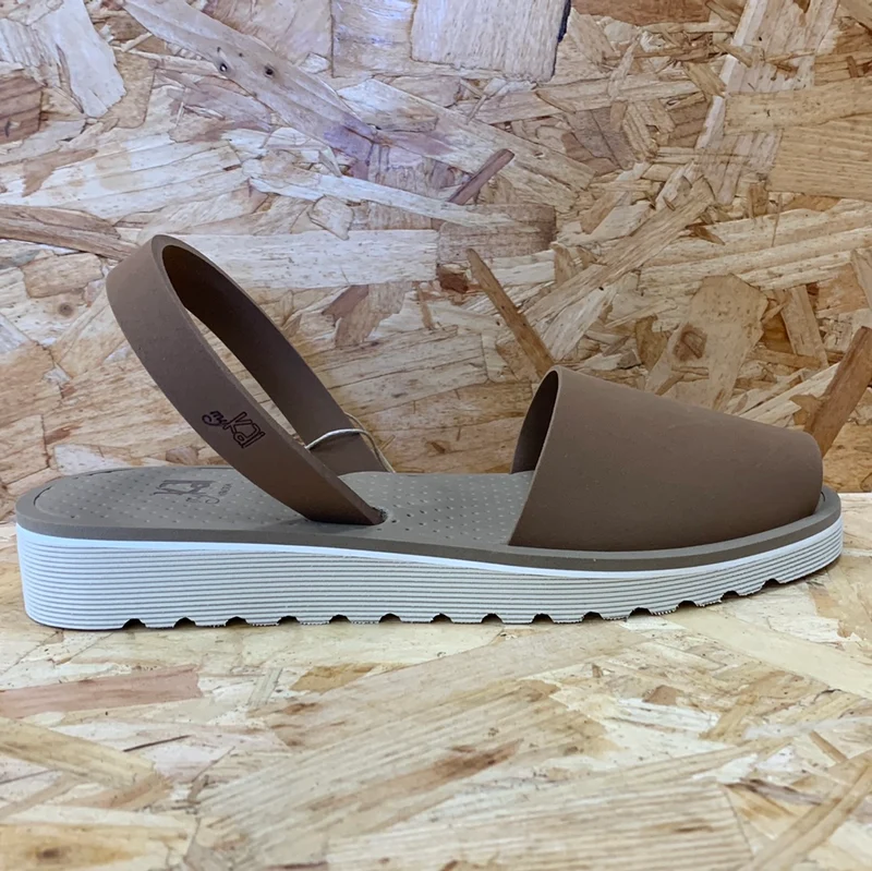 MyKai Damen Avarca Mujer Hohe Sandale - Braun