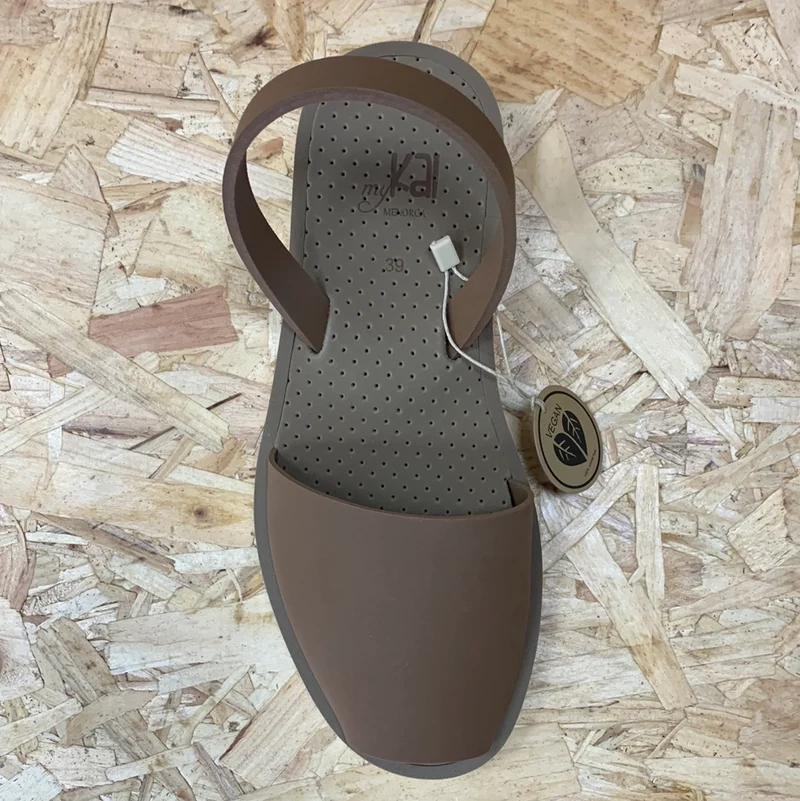 MyKai Damen Avarca Mujer Hohe Sandale - Braun