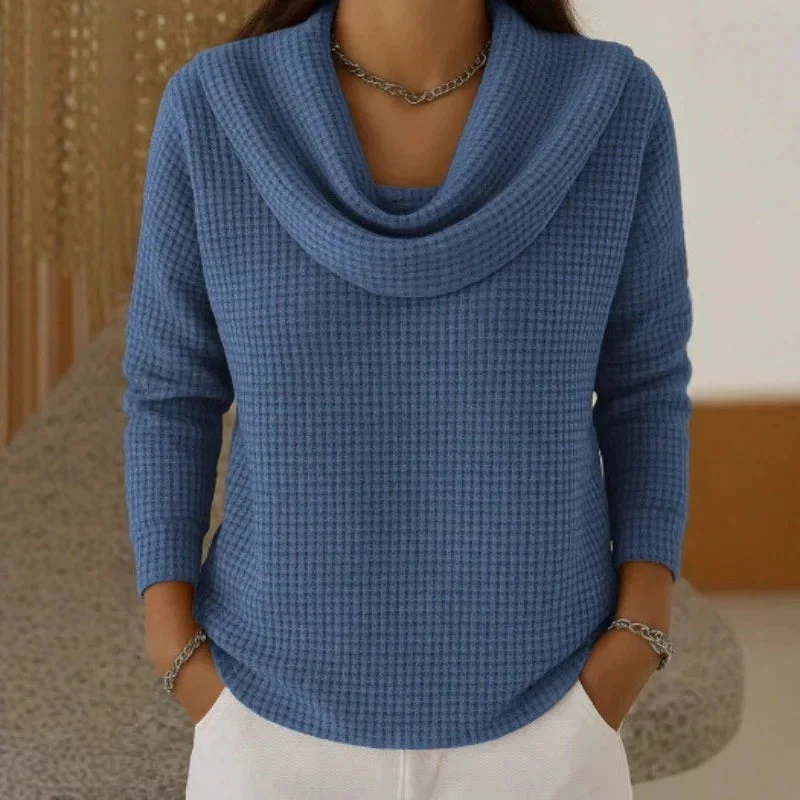 Victoria | Eleganter Und Wärmender Waffelstrickpullover Für Damen