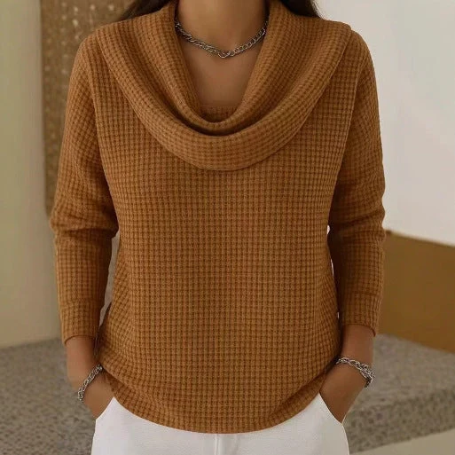 Victoria | Eleganter Und Wärmender Waffelstrickpullover Für Damen