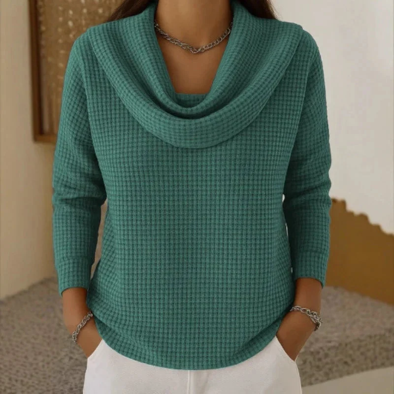 Victoria | Eleganter Und Wärmender Waffelstrickpullover Für Damen