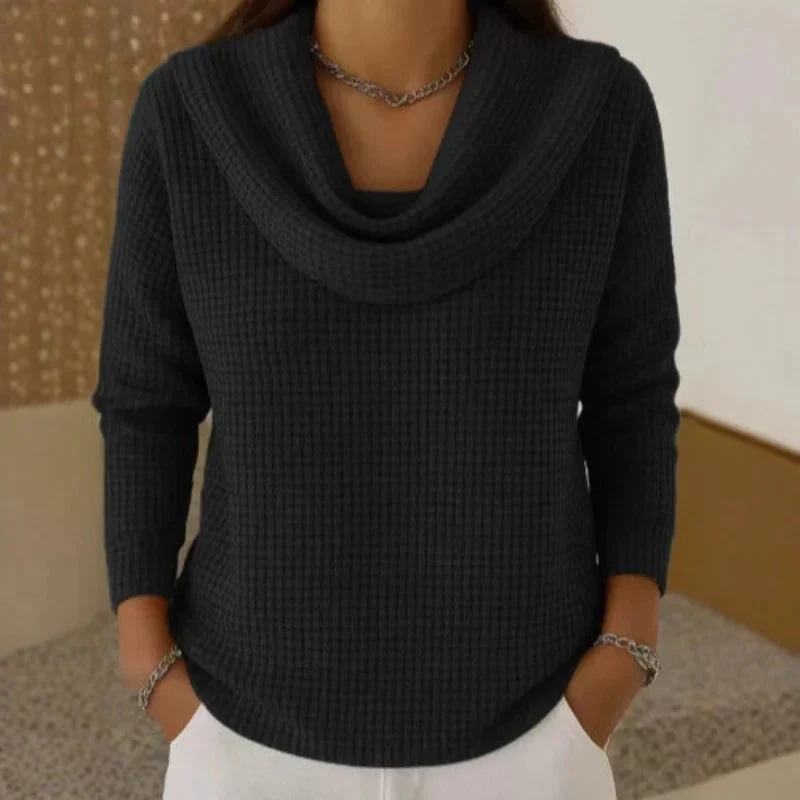 Victoria | Eleganter Und Wärmender Waffelstrickpullover Für Damen