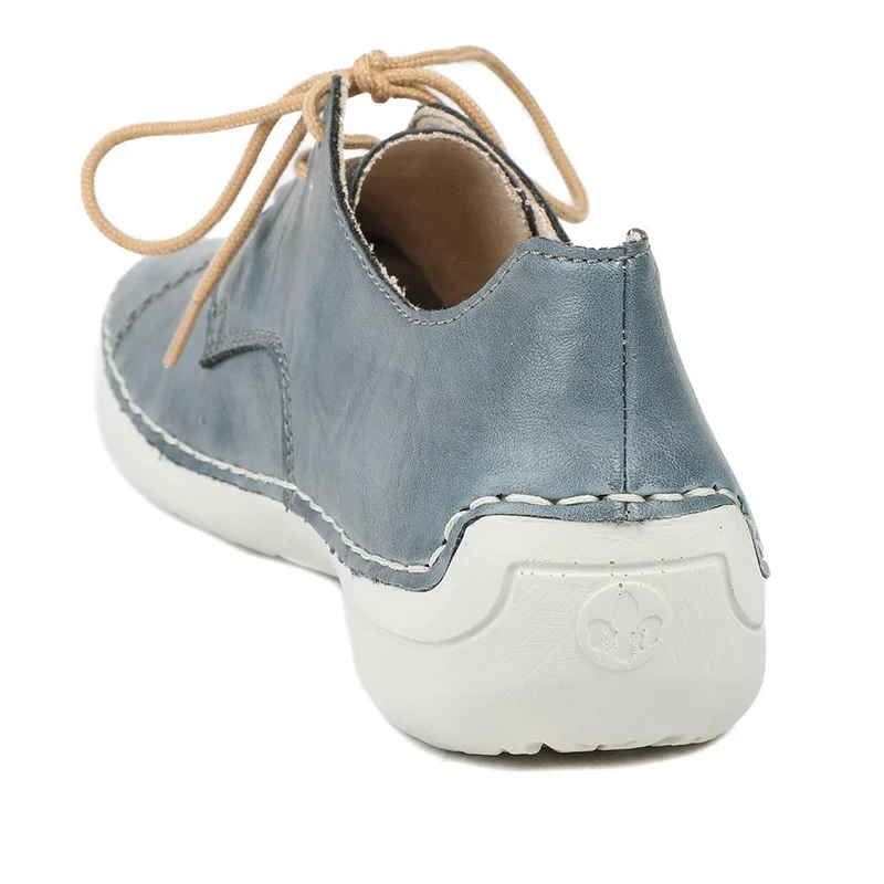 Rieker Angela Lace Up Shoes - RKR43522 / 328 769 - Denim