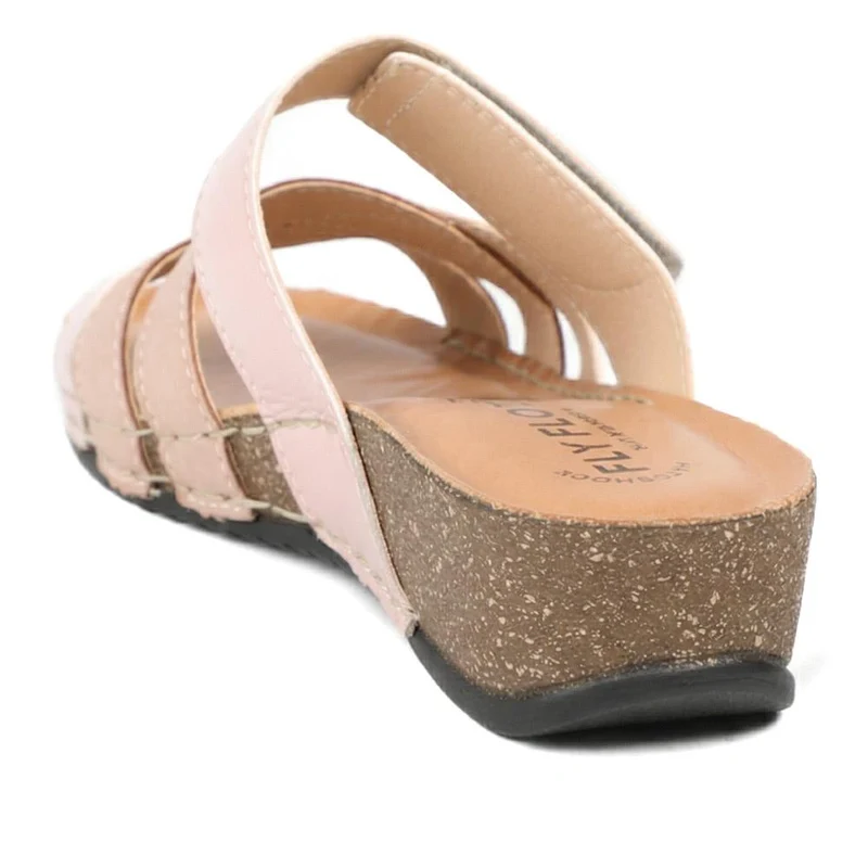 Fly Flot Adjustable Fasten Strappy Sandals - FLY43013 / 328 651 - Rose