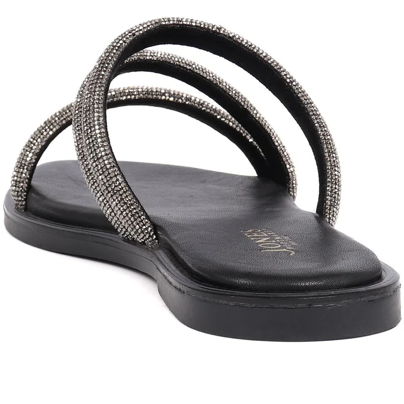 Ghita Calf Leather Sandals - GHITA / 325 568 - Black